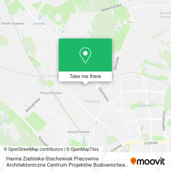 Карта Hanna Zielińska-Stachowiak Pracownia Architektoniczna Centrum Projektów Budownictwa Jednorodzinnego