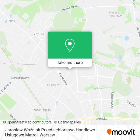 Jarosław Woźniak Przedsiębiorstwo Handlowo-Usługowe Metrol map