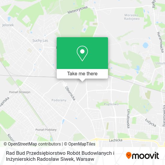 Rad Bud Przedsiębiorstwo Robót Budowlanych i Inżynierskich Radosław Siwek map