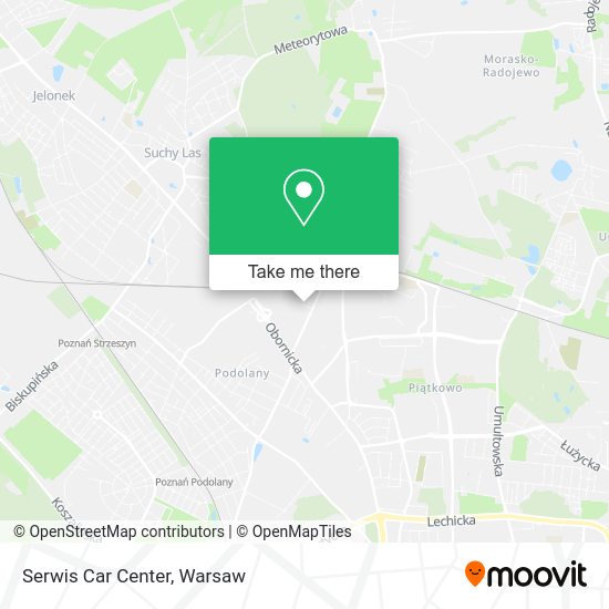 Serwis Car Center map