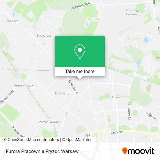 Карта Furora Pracownia Fryzur
