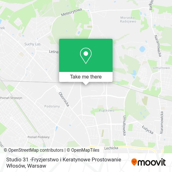 Studio 31 -Fryzjerstwo i Keratynowe Prostowanie Włosów map