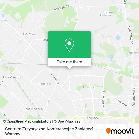 Centrum Turystyczno Konferencyjne Zaniemyśl map