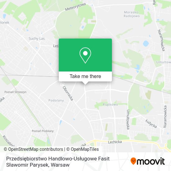 Przedsiębiorstwo Handlowo-Usługowe Fasit Sławomir Parysek map