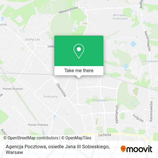 Agencja Pocztowa, osiedle Jana III Sobieskiego map