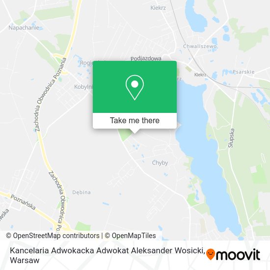 Kancelaria Adwokacka Adwokat Aleksander Wosicki map