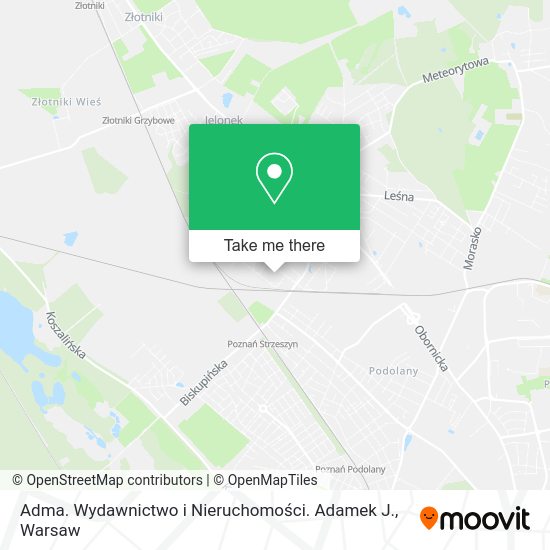 Adma. Wydawnictwo i Nieruchomości. Adamek J. map