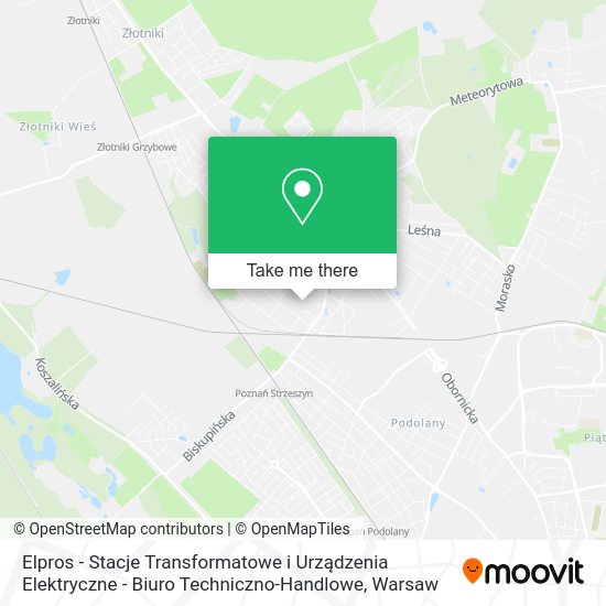 Elpros - Stacje Transformatowe i Urządzenia Elektryczne - Biuro Techniczno-Handlowe map