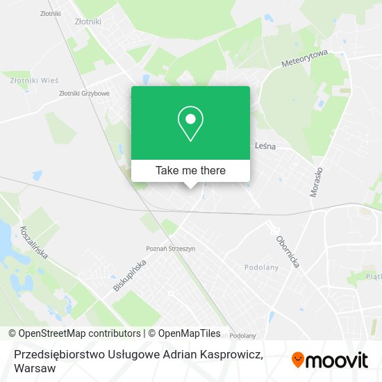 Przedsiębiorstwo Usługowe Adrian Kasprowicz map