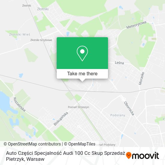 Auto Części Specjalność Audi 100 Cc Skup Sprzedaż Pietrzyk map