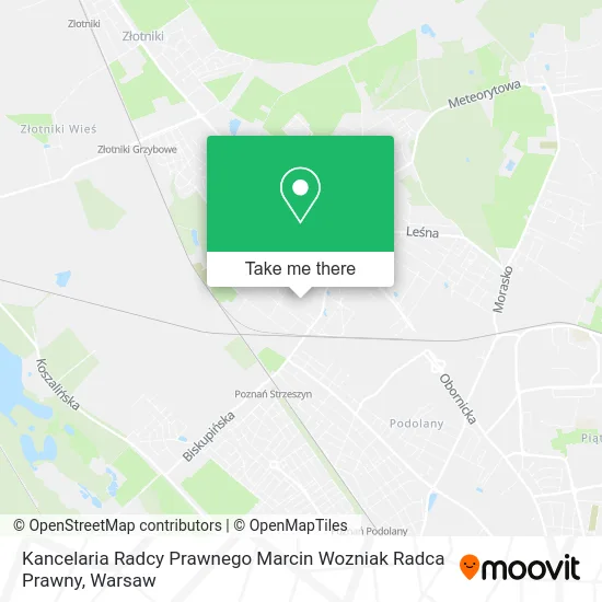 Карта Kancelaria Radcy Prawnego Marcin Wozniak Radca Prawny