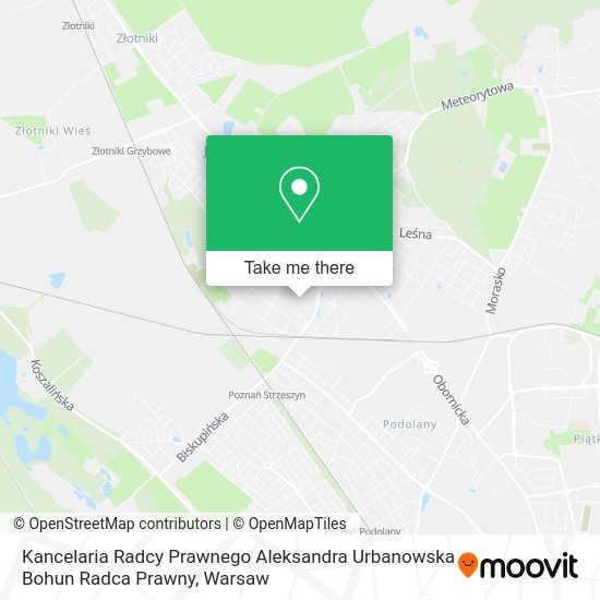 Kancelaria Radcy Prawnego Aleksandra Urbanowska Bohun Radca Prawny map