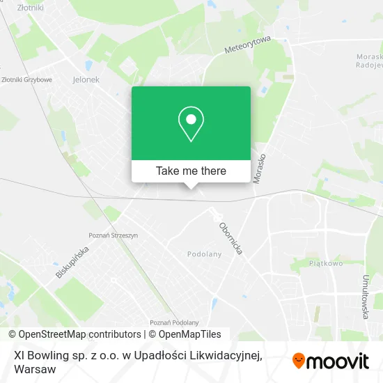 Xl Bowling sp. z o.o. w Upadłości Likwidacyjnej map
