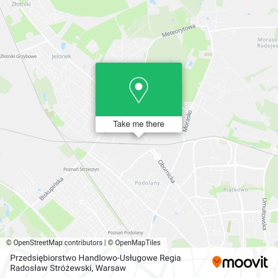 Przedsiębiorstwo Handlowo-Usługowe Regia Radosław Stróżewski map