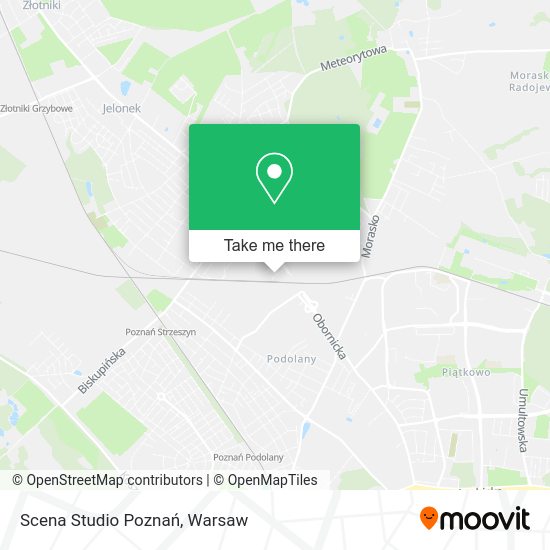 Scena Studio Poznań map