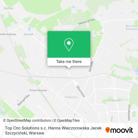 Top Cnc Solutions s.c. Hanna Wieczorowska Jacek Szczyciński map