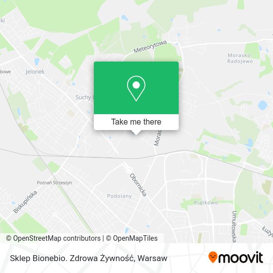 Sklep Bionebio. Zdrowa Żywność map