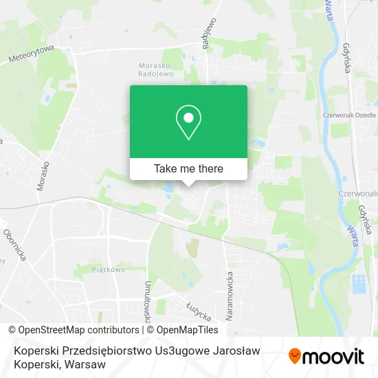 Koperski Przedsiębiorstwo Us3ugowe Jarosław Koperski map