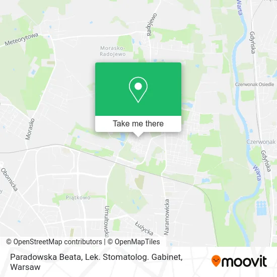 Paradowska Beata, Lek. Stomatolog. Gabinet map