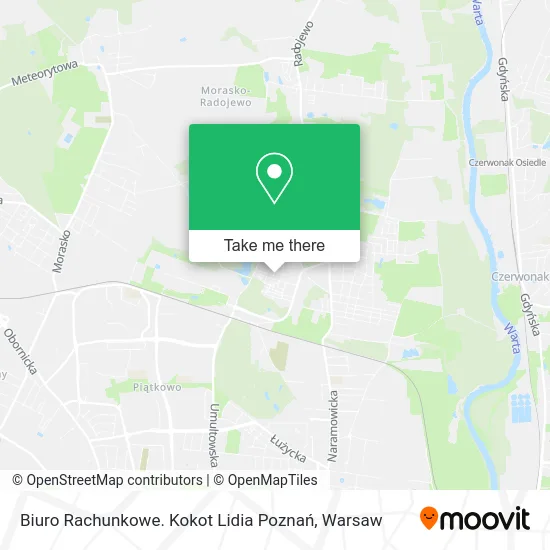 Biuro Rachunkowe. Kokot Lidia Poznań map