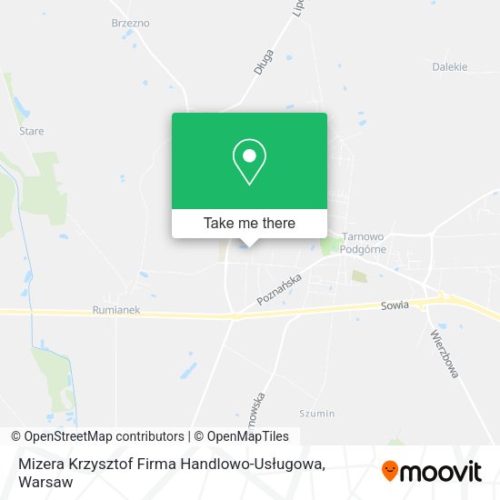 Mizera Krzysztof Firma Handlowo-Usługowa map