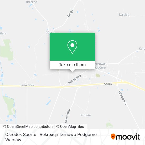 Ośrodek Sportu i Rekreacji Tarnowo Podgórne map