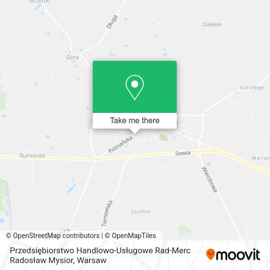 Przedsiębiorstwo Handlowo-Usługowe Rad-Merc Radosław Mysior map