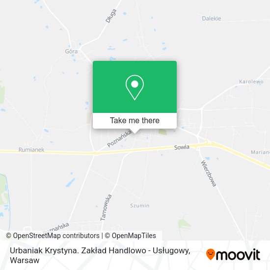 Urbaniak Krystyna. Zakład Handlowo - Usługowy map