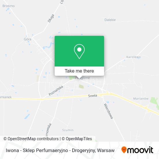 Iwona - Sklep Perfumaeryjno - Drogeryjny map