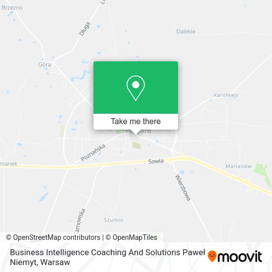 Карта Business Intelligence Coaching And Solutions Paweł Niemyt