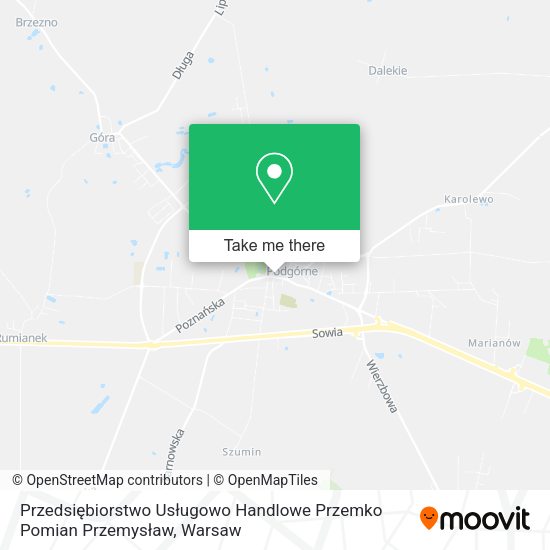 Przedsiębiorstwo Usługowo Handlowe Przemko Pomian Przemysław map