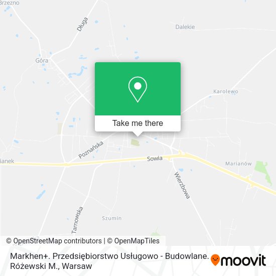 Markhen+. Przedsiębiorstwo Usługowo - Budowlane. Różewski M. map