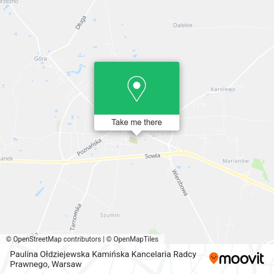 Paulina Ołdziejewska Kamińska Kancelaria Radcy Prawnego map