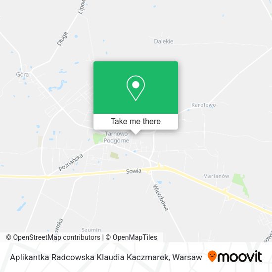 Aplikantka Radcowska Klaudia Kaczmarek map