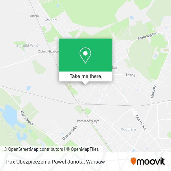 Pax Ubezpieczenia Paweł Janota map