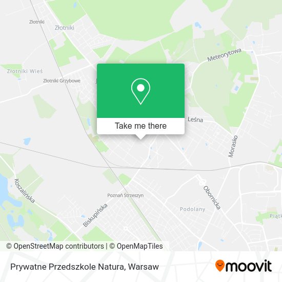 Prywatne Przedszkole Natura map