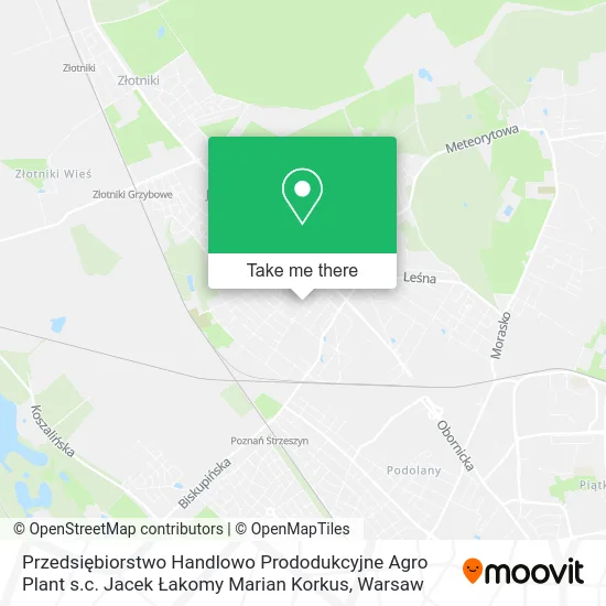 Przedsiębiorstwo Handlowo Prododukcyjne Agro Plant s.c. Jacek Łakomy Marian Korkus map