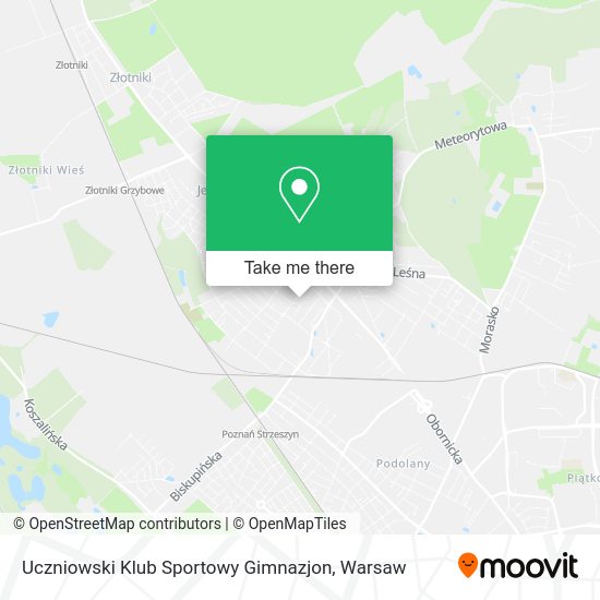 Uczniowski Klub Sportowy Gimnazjon map