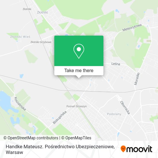 Handke Mateusz. Pośrednictwo Ubezpieczeniowe map