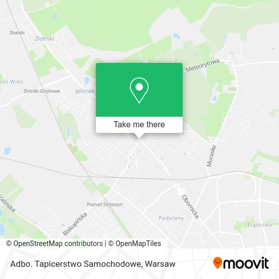 Adbo. Tapicerstwo Samochodowe map