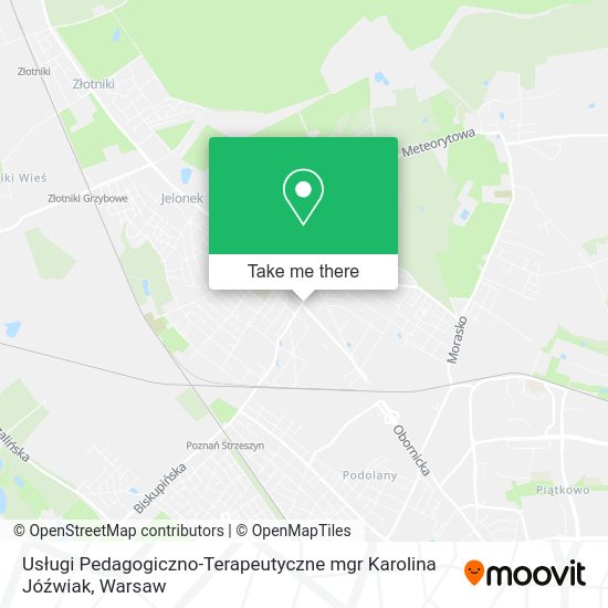 Карта Usługi Pedagogiczno-Terapeutyczne mgr Karolina Jóźwiak