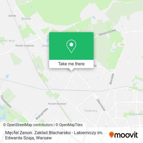 Męcfel Zenon. Zakład Blacharsko - Lakierniczy im. Edwarda Szaja map