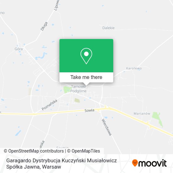 Garagardo Dystrybucja Kuczyński Musiałowicz Spółka Jawna map