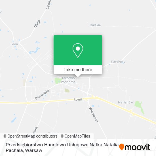 Przedsiębiorstwo Handlowo-Usługowe Natka Natalia Pachala map