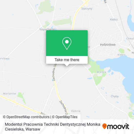 Modentol Pracownia Techniki Dentystycznej Monika Ciesielska map