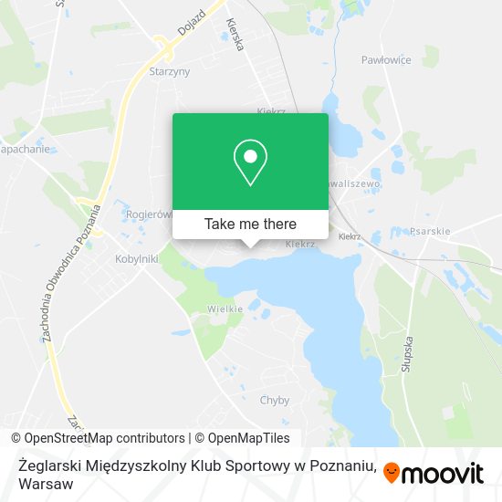 Żeglarski Międzyszkolny Klub Sportowy w Poznaniu map