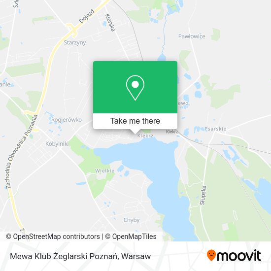 Mewa Klub Żeglarski Poznań map