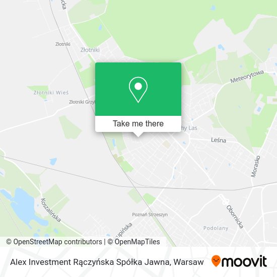 Alex Investment Rączyńska Spółka Jawna map