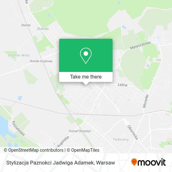 Stylizacja Paznokci Jadwiga Adamek map