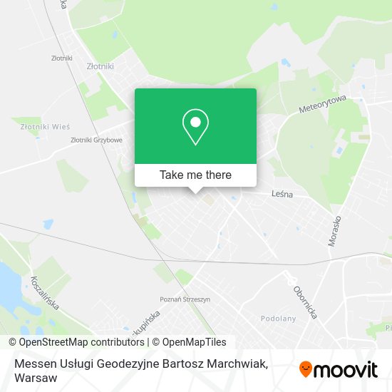 Messen Usługi Geodezyjne Bartosz Marchwiak map